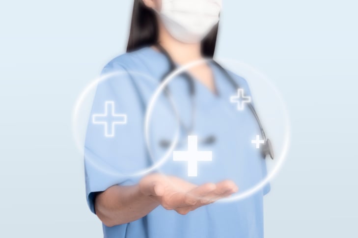 female-doctor-showing-support-hand-gesture